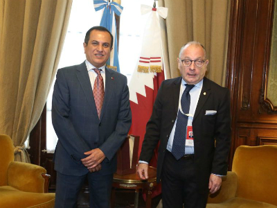 Argentina's Foreign Minister Meets Qatar's Ambassador