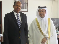 وزير الشؤون الخارجية والتعاون الدولي في جيبوتي يستقبل سفير قطر