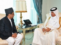 Minister of State for Foreign Affairs Receives Copy of Credentials of Nepal's Ambassador