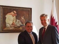 سفير قطر يجتمع بمسئول حزبي نمساوي