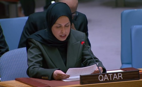 دولة قطر تؤكد استعدادها للعمل مع مجلس الأمن والشركاء الدوليين لتحقيق سلام مستدام في الشرق الأوسط