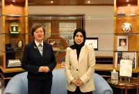Permanent Representative of Qatar to UN Meets UN Official