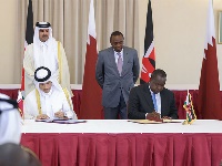 سمو الأمير والرئيس الكيني يشهدان التوقيع على عدد من الاتفاقيات
