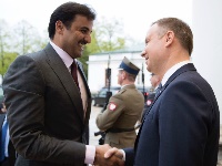 HH the Emir Arrives in Warsaw