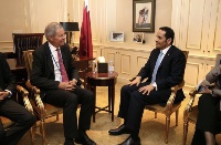 وزير الخارجية يجتمع مع رئيس مجموعة الأزمات الدولية