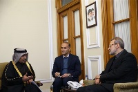 Iranian Parliament Speaker Meets Qatari Ambassador
