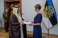 رئيسة جمهورية إستونيا تتسلم أوراق اعتماد سفير قطر