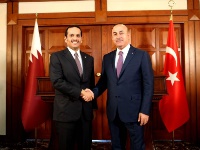 وزير الخارجية يجتمع مع نظيره التركي