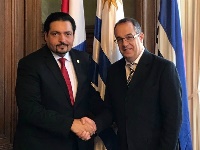 رئيس مجلس النواب بجمهورية الأوروغواي الشرقية يجتمع مع سفير قطر
