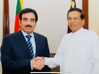 President of Sri Lanka Meets Qatar's Ambassador