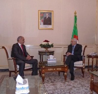 Speaker of Algeria National Assembly Meets Qatar's Ambassador