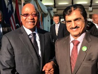 President of South Africa Meets Qatar's Ambassador