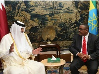 سمو الأمير ورئيس وزراء إثيوبيا يعقدان جلسة مباحثات