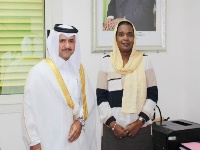 وزيرة المرأة والأسرة في جيبوتي تجتمع مع سفير قطر