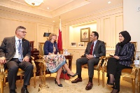 نائب رئيس مجلس الوزراء وزير الخارجية يجتمع مع عدد من المسؤولين على هامش الجمعية العامة
