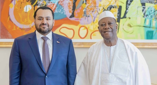 President of Cote d'Ivoire Meets Minister of State at Ministry of Foreign Affairs