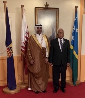 الحاكم العام لجزر سليمان يتسلّم أوراق اعتماد سفير دولة قطر