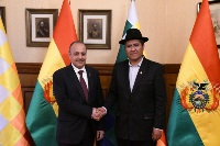 وزير خارجية بوليفيا يتسلم نسخة من أوراق اعتماد سفير دولة قطر