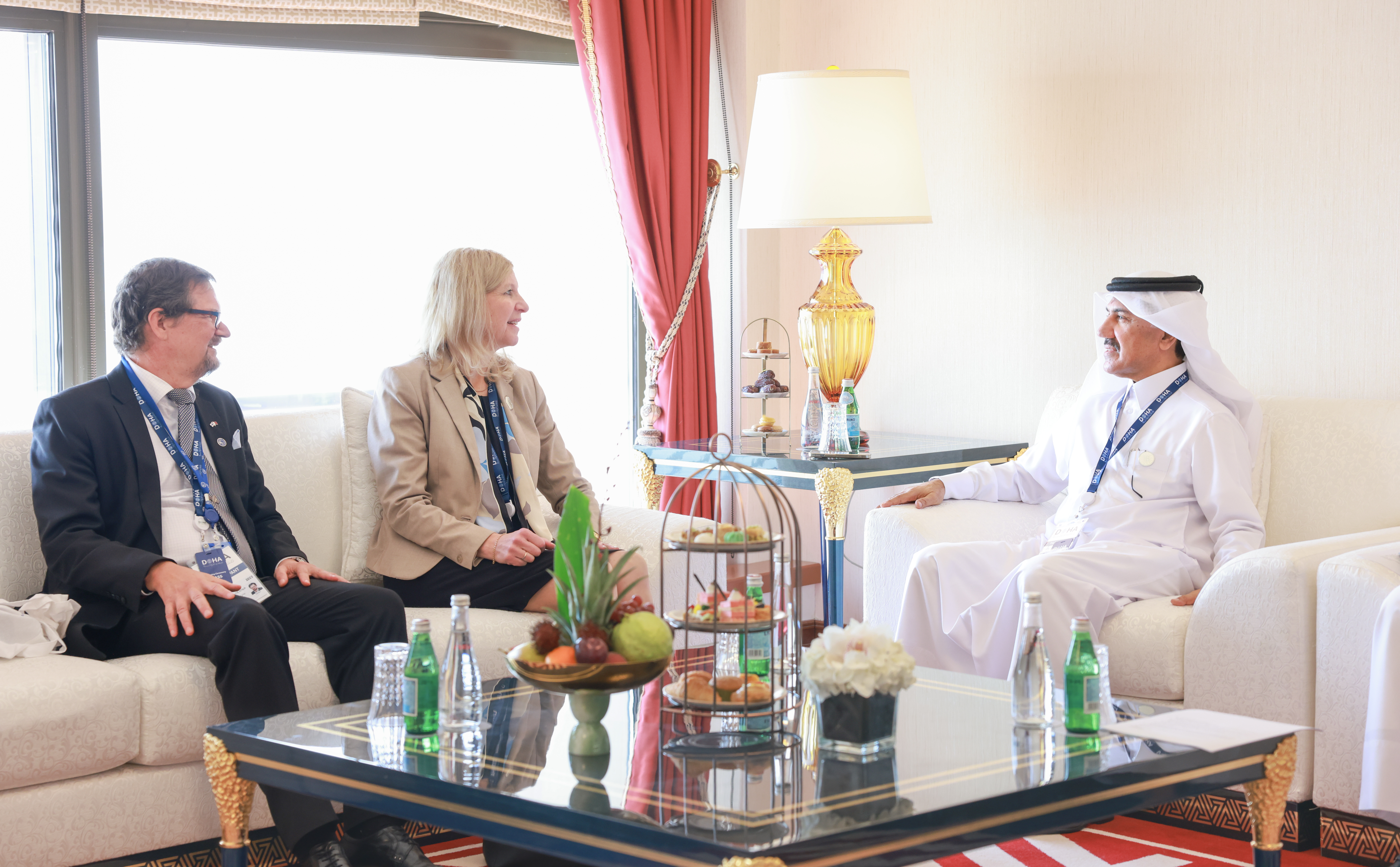 Secretary-General of the Ministry of Foreign Affairs Meets Officials on the Margins of Doha Forum
