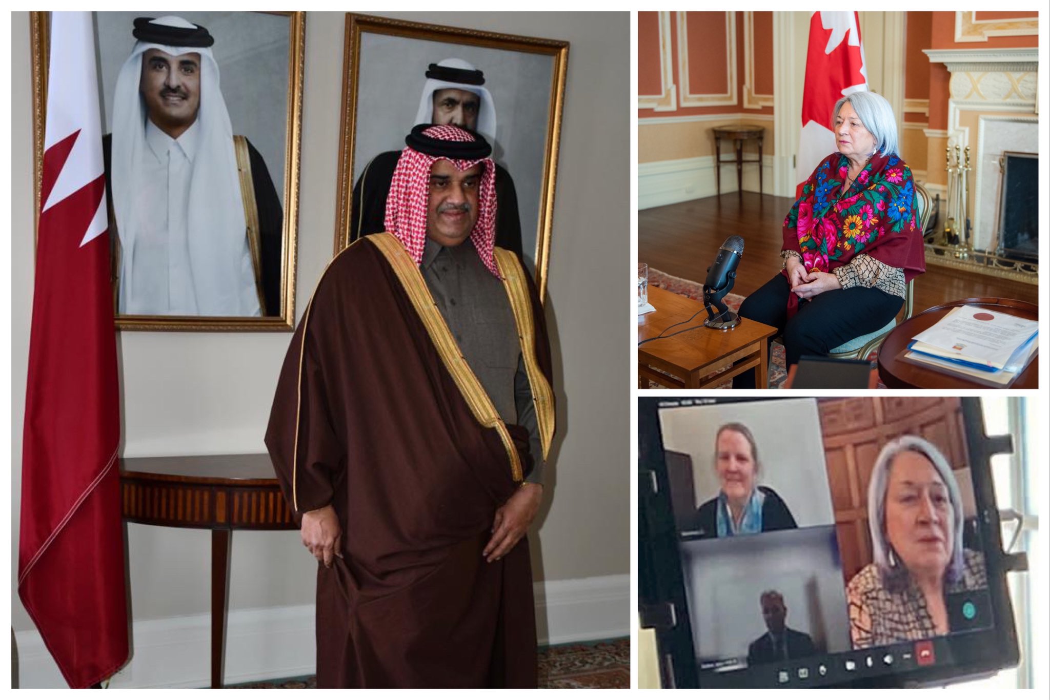 Governor General Of Canada Receives Credentials Of Qatar Ambassador