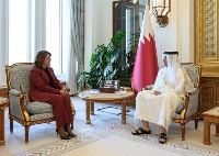 رئيس مجلس الوزراء وزير الخارجية يجتمع مع وزيرة خارجية ليبيا