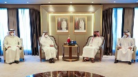 Deputy Prime Minister and Minister of Foreign Affairs Meets GCC Secretary-General