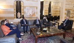 سفير قطر يشارك في اجتماع رئيس حكومة تصريف الأعمال اللبنانية مع سفراء دول اللجنة الخماسية