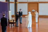 إمبراطور اليابان يتسلم أوراق اعتماد سفير دولة قطر