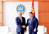 الرئيس المنغولي يستقبل وزير الدولة للشؤون الخارجية