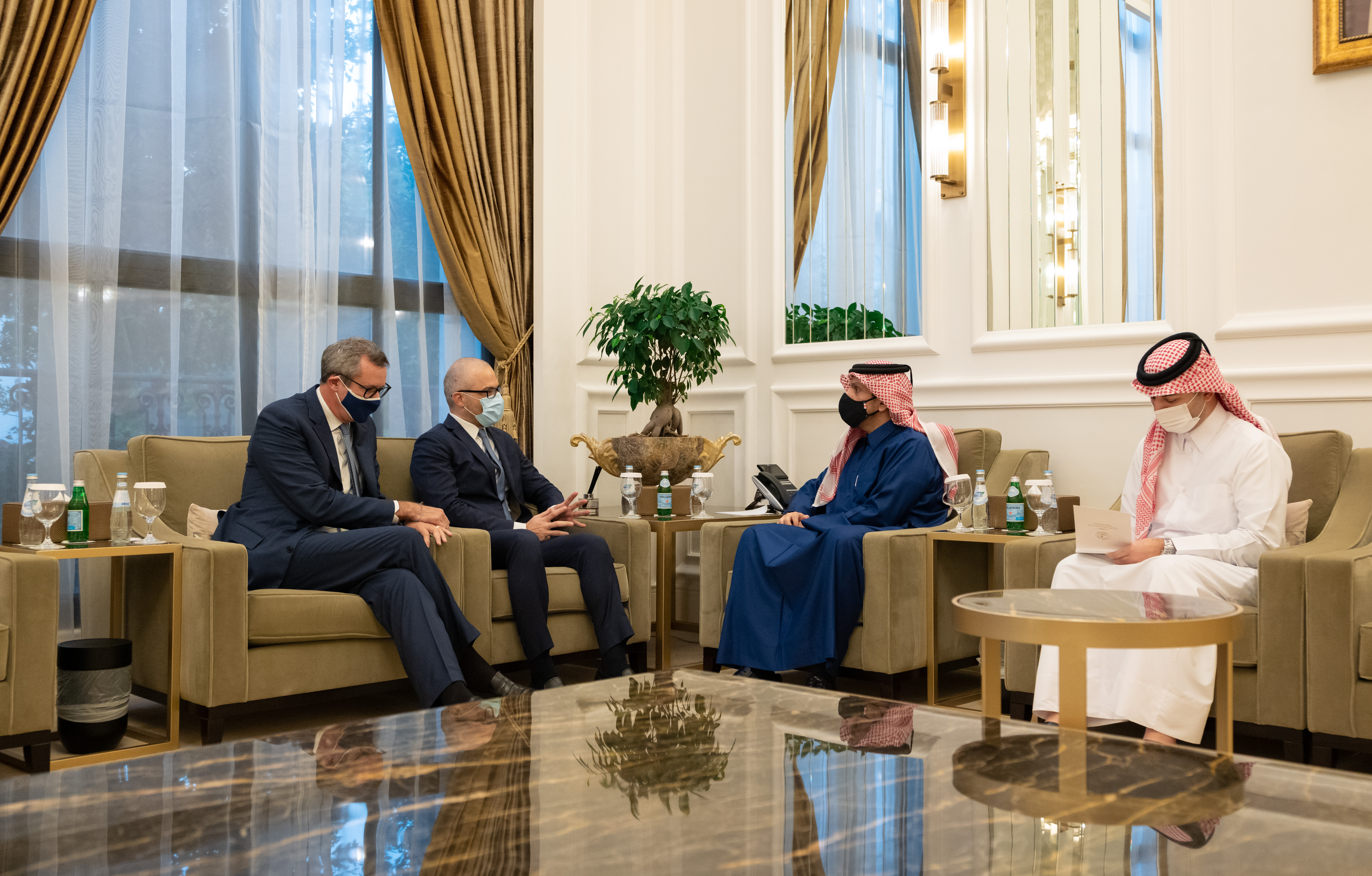 The Deputy Prime Minister and Minister of Foreign Affairs Meets Italy's Special Envoy to Libya