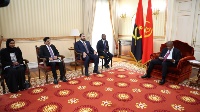 HH the Amir Sends Written Message to President of Angola