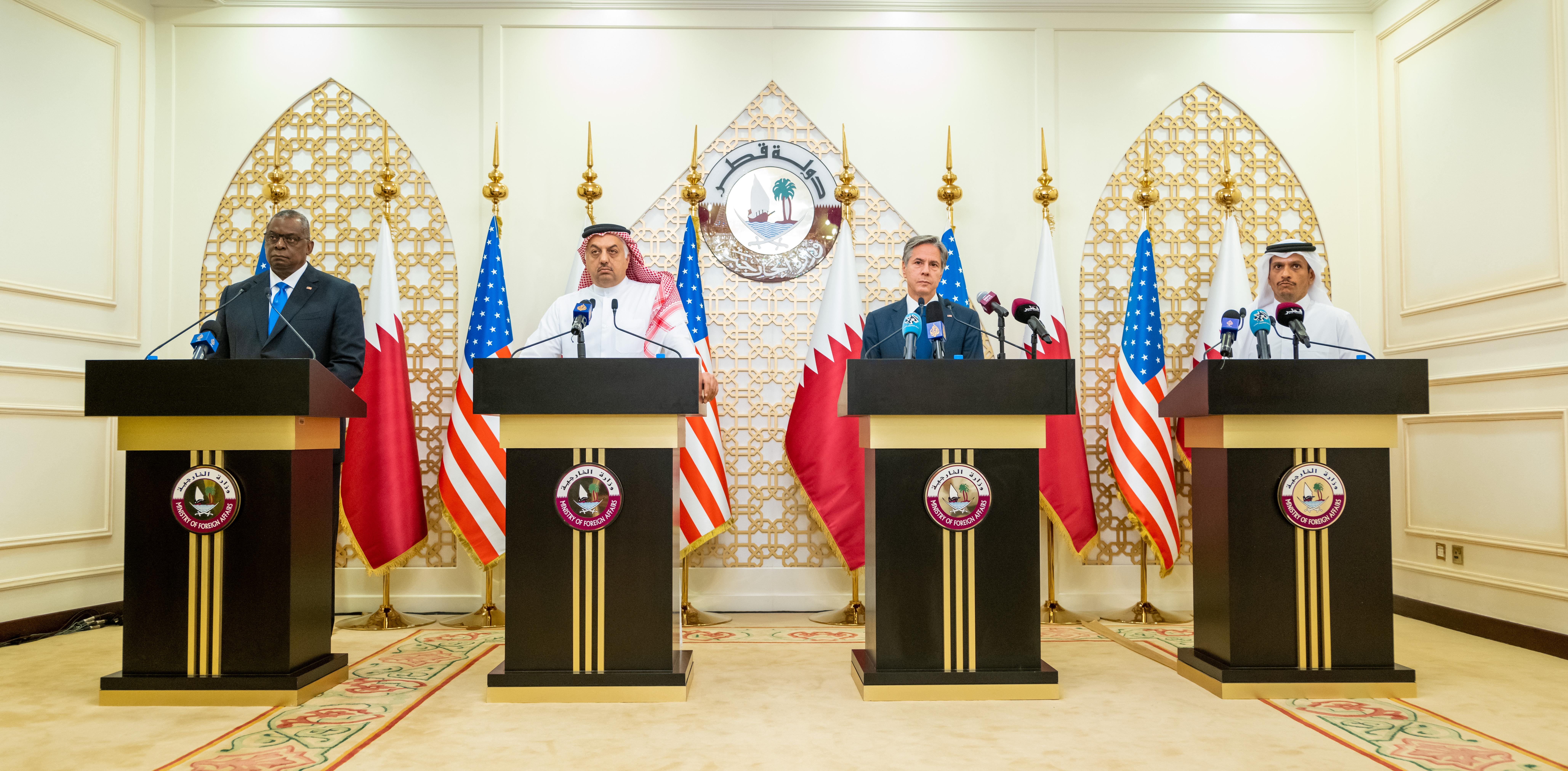 نائب رئيس مجلس الوزراء وزير الدولة لشؤون الدفاع: العلاقات بين قطر والولايات المتحدة قوية ومستمرون في التنسيق فيما يتعلق بأفغانستان