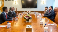 وزير الدولة بوزارة الخارجية يجتمع مع وزير الشؤون الخارجية الصومالي