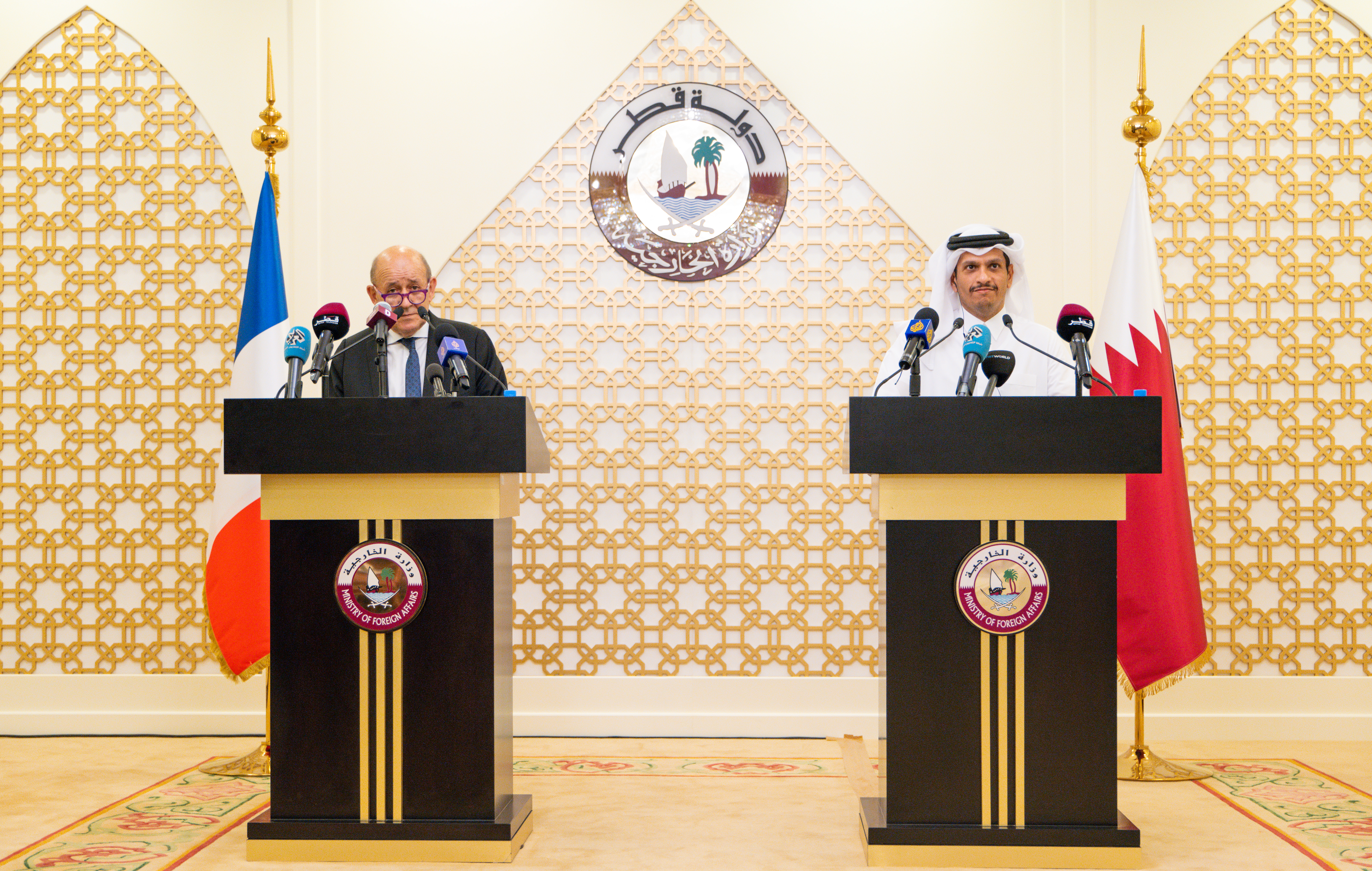 نائب رئيس مجلس الوزراء وزير الخارجية: العلاقات القطرية الفرنسية عميقة وتاريخية ومستمرون في التشاور حول أفغانستان