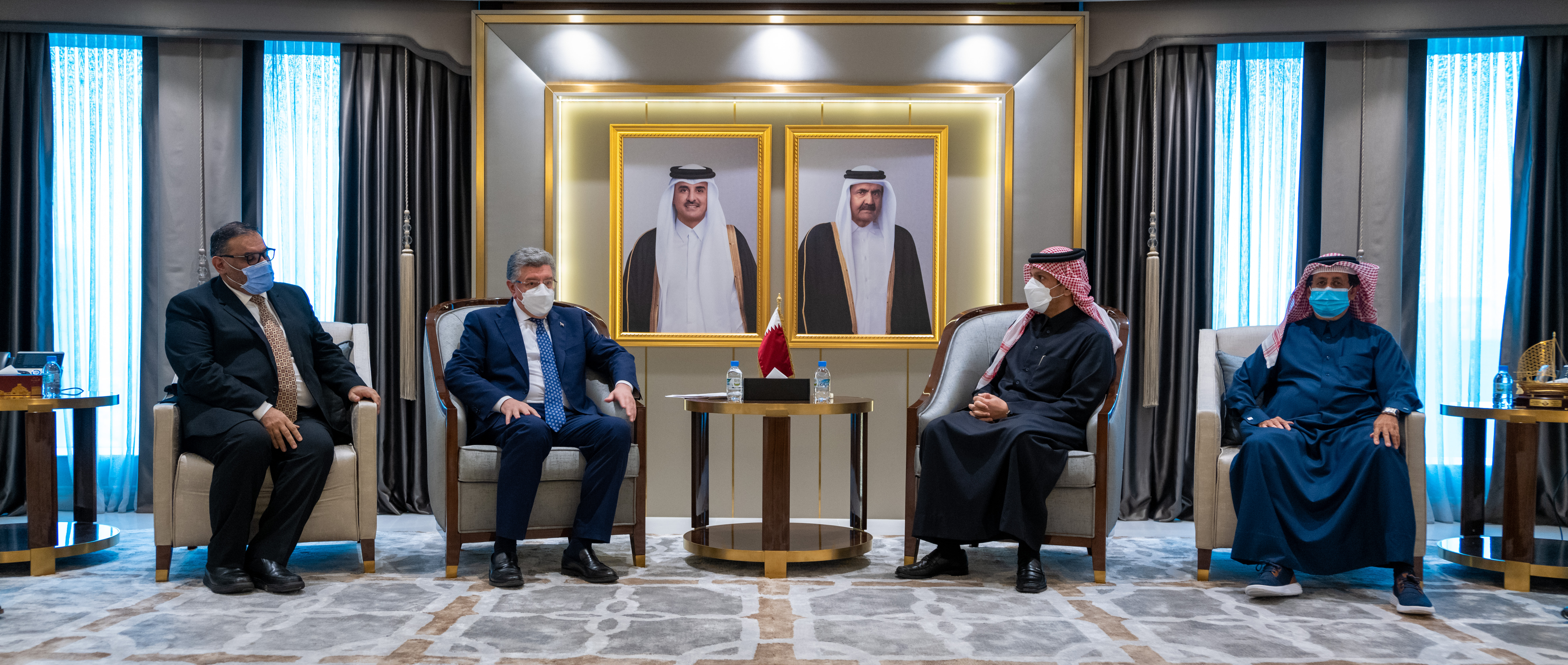 Deputy Prime Minister and Minister of Foreign Affairs Meets President of National Coalition for Syrian Revolutionary and Opposition Forces, President of SNC