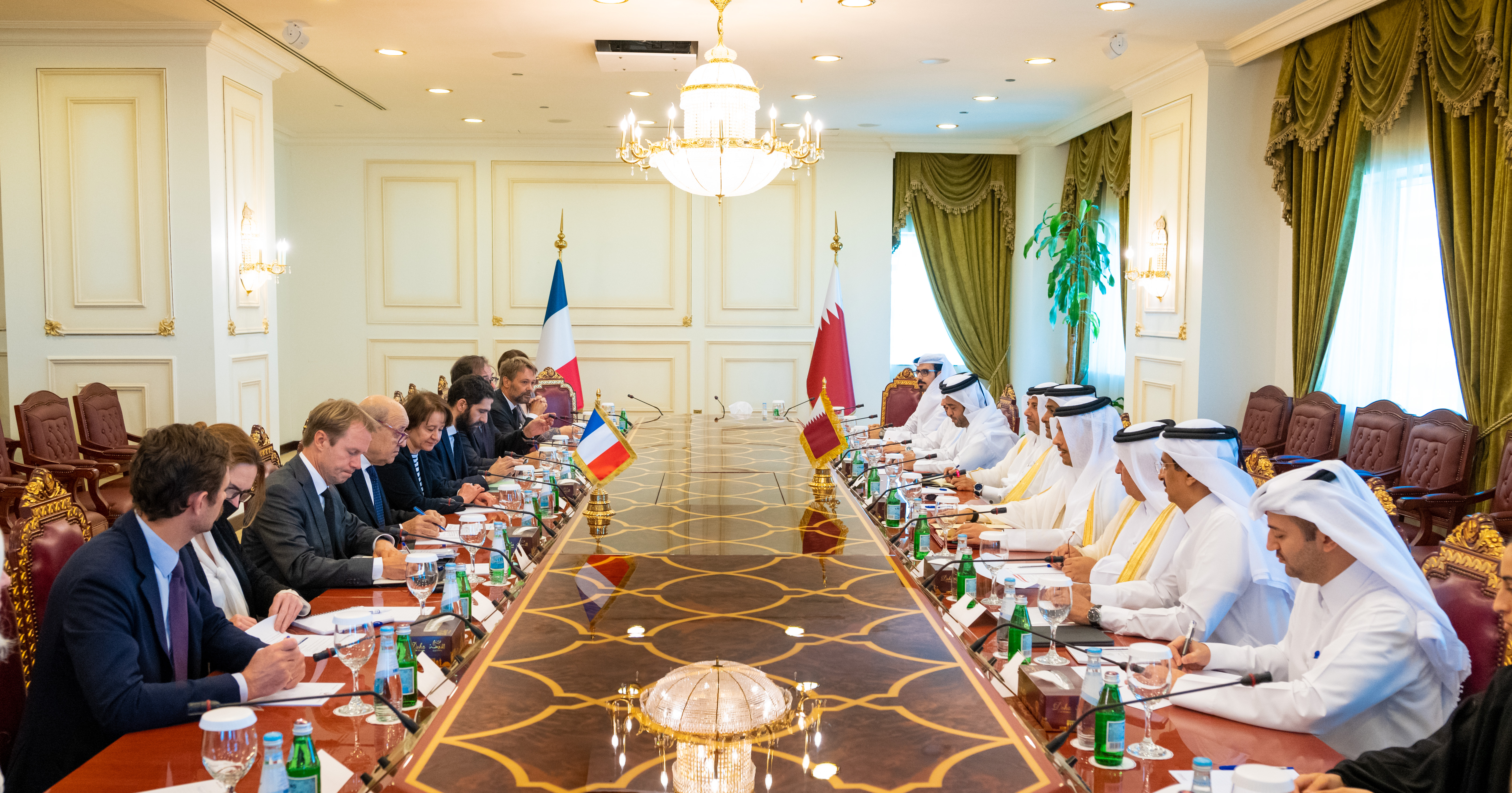 انعقاد الجولة الأولى للحوار الاستراتيجي بين دولة قطر والجمهورية الفرنسية 