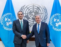 Prime Minister and Minister of Foreign Affairs Meets UN Secretary-General