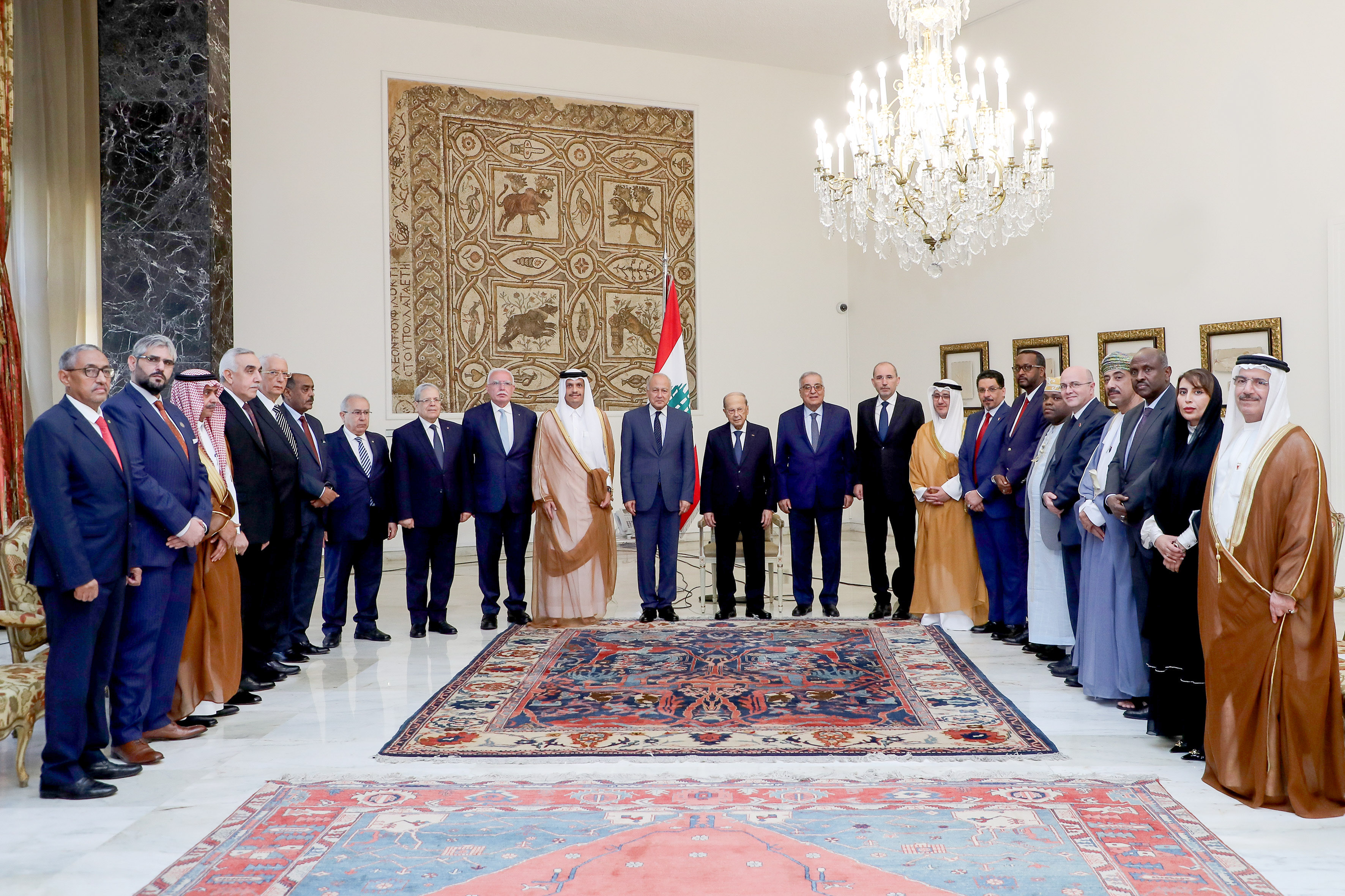 Deputy Prime Minister and Minister of Foreign Affairs Participates in Lebanese President's Meeting with Arab Foreign Ministers