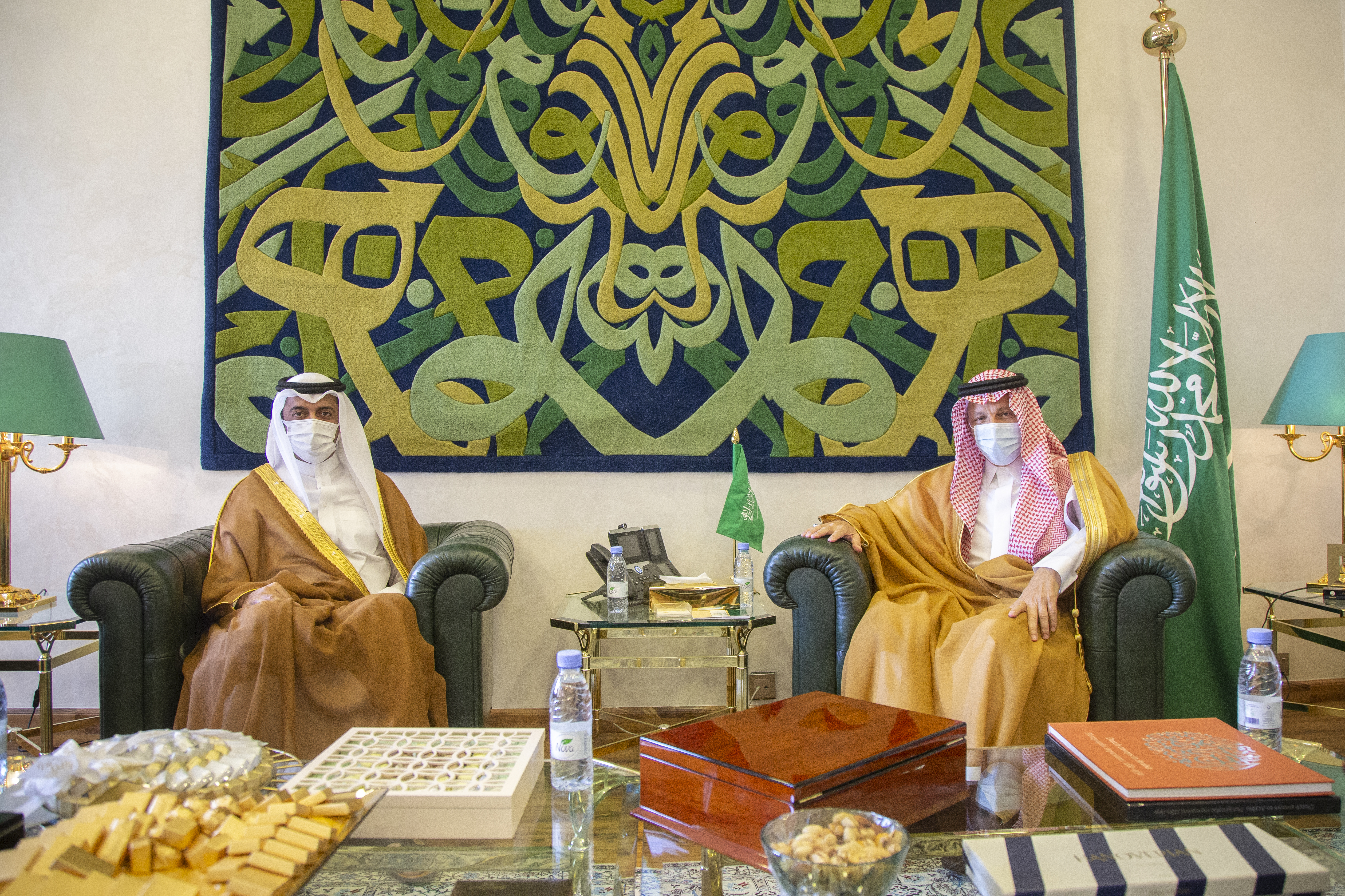Saudi Minister of State for African Affairs Meets Qatar's Ambassador
