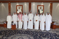 مسؤول سعودي يجتمع مع سفير دولة قطر