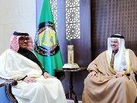 GCC Secretary-General Meets Qatari Ambassador