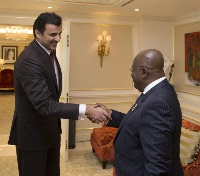 سمو الأمير يستقبل رئيس غانا