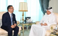 وزير الدولة للشؤون الخارجية يجتمع مع سفير الصين