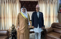وزير خارجية نيبال يجتمع مع سفير دولة قطر