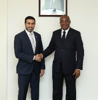 وزير العدل في كوت ديفوار يجتمع مع سفير دولة قطر