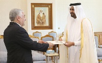 HH the Deputy Emir Receives Credentials of New Ambassadors