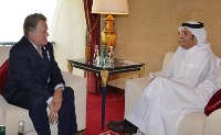 وزير الخارجية يجتمع مع نائب رئيس الوزراء المولدوفي والرئيس التنفيذي لمجلس العلاقات الأمريكية العربية 