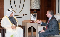 King of Jordan Meets HE Foreign Minister 