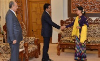 Foreign Minister Sends Message to Myanmar's Counterpart