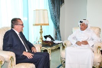 وزير الدولة للشؤون الخارجية يجتمع مع مساعد الأمين العام للأمم المتحدة للشؤون السياسية